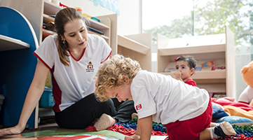 Professora e alunos